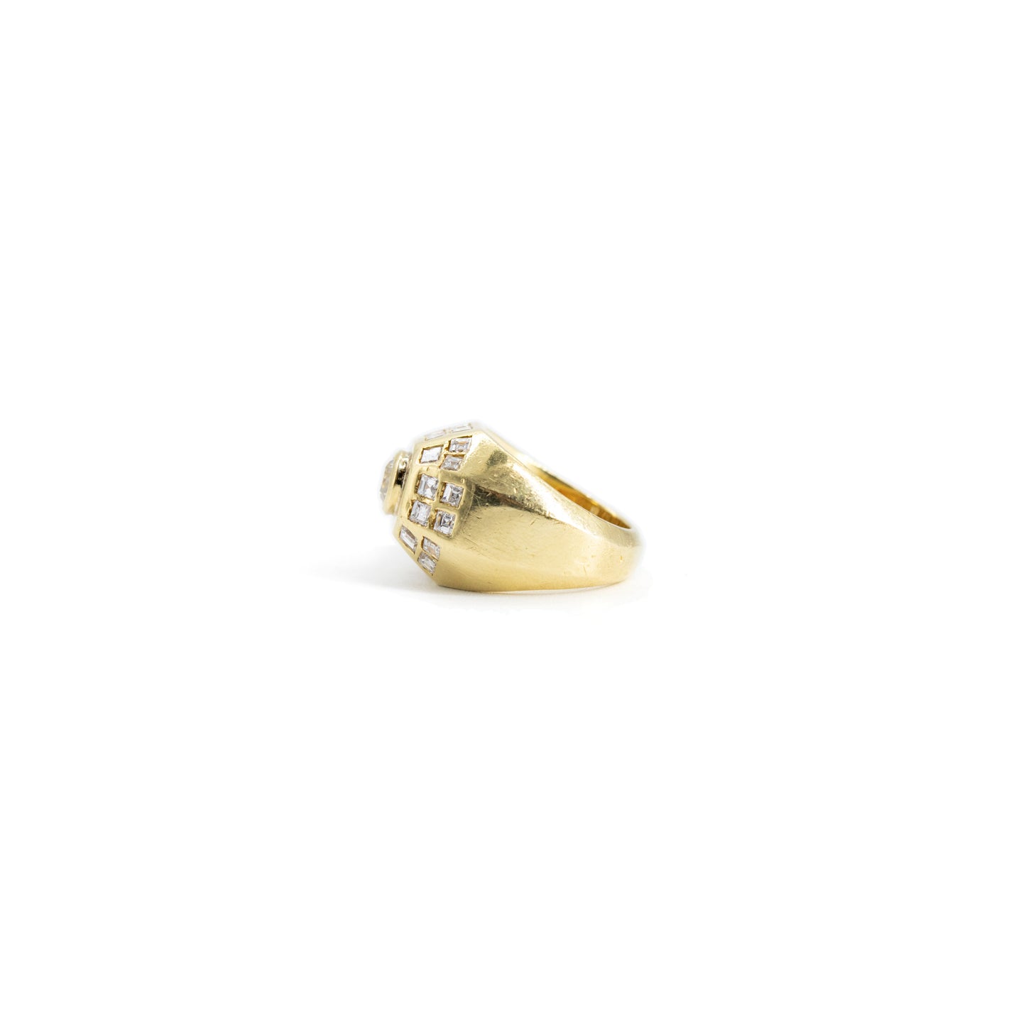Vintage Gold Diamonds Ring For Women from 18ct Solid Yellow Gold | Aida | Vintage Jewelry | Lil Milan