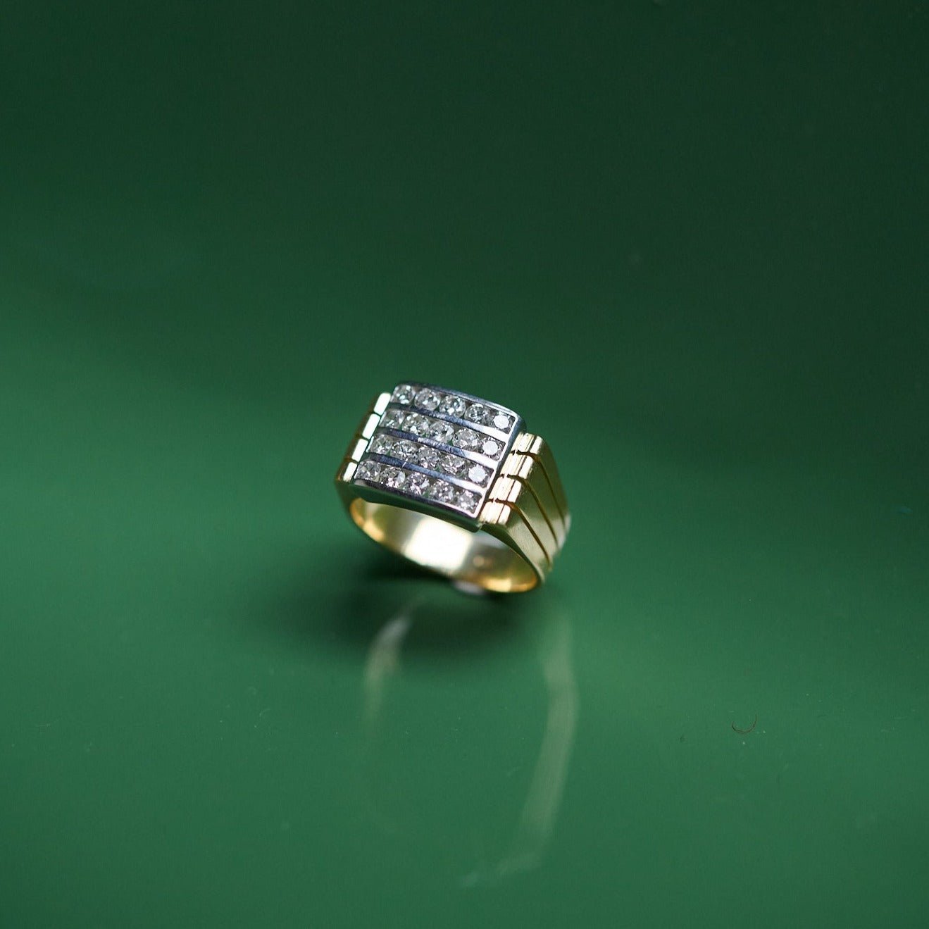 Vintage 18k Yellow Gold And Diamonds Ring For Women | Vintage Jewelry | Lea | Lil Milan