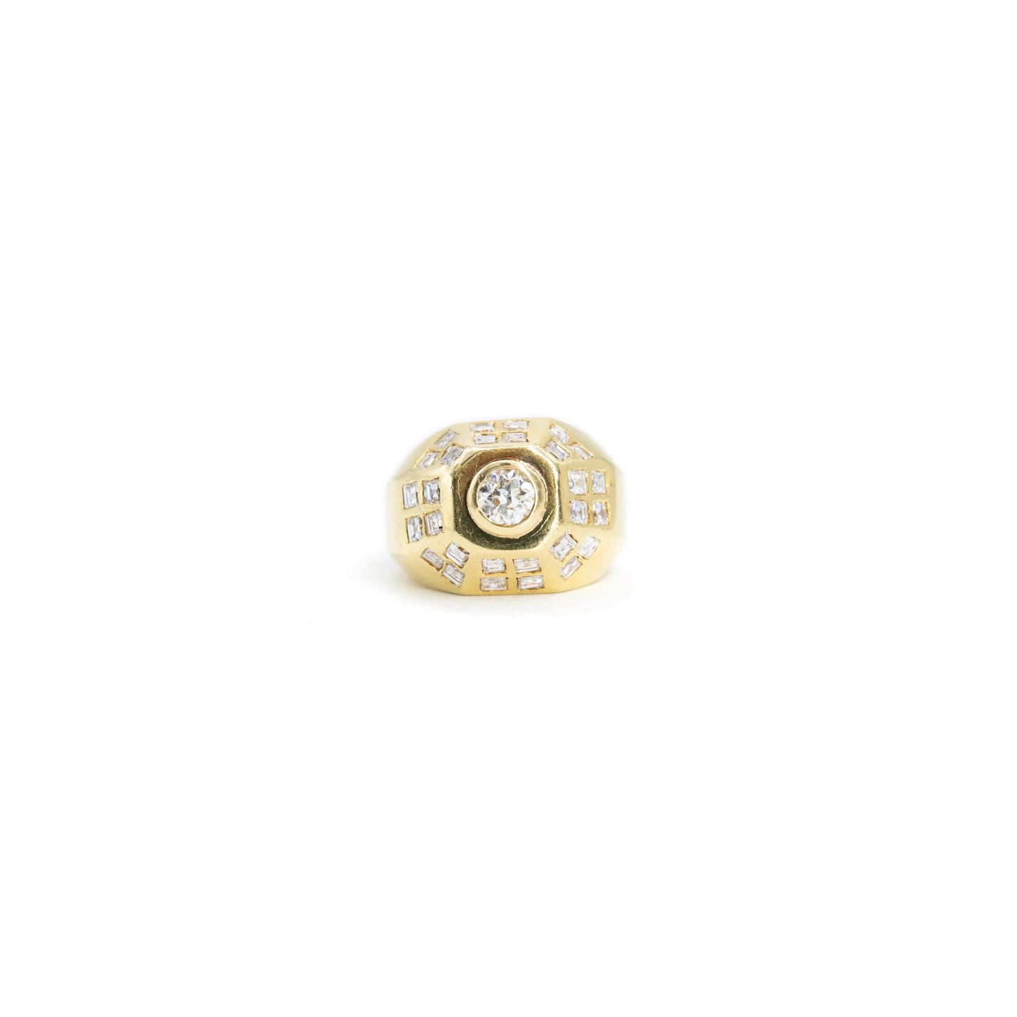 Vintage Gold Diamonds Ring For Women from 18ct Solid Yellow Gold | Aida | Vintage Jewelry | Lil Milan