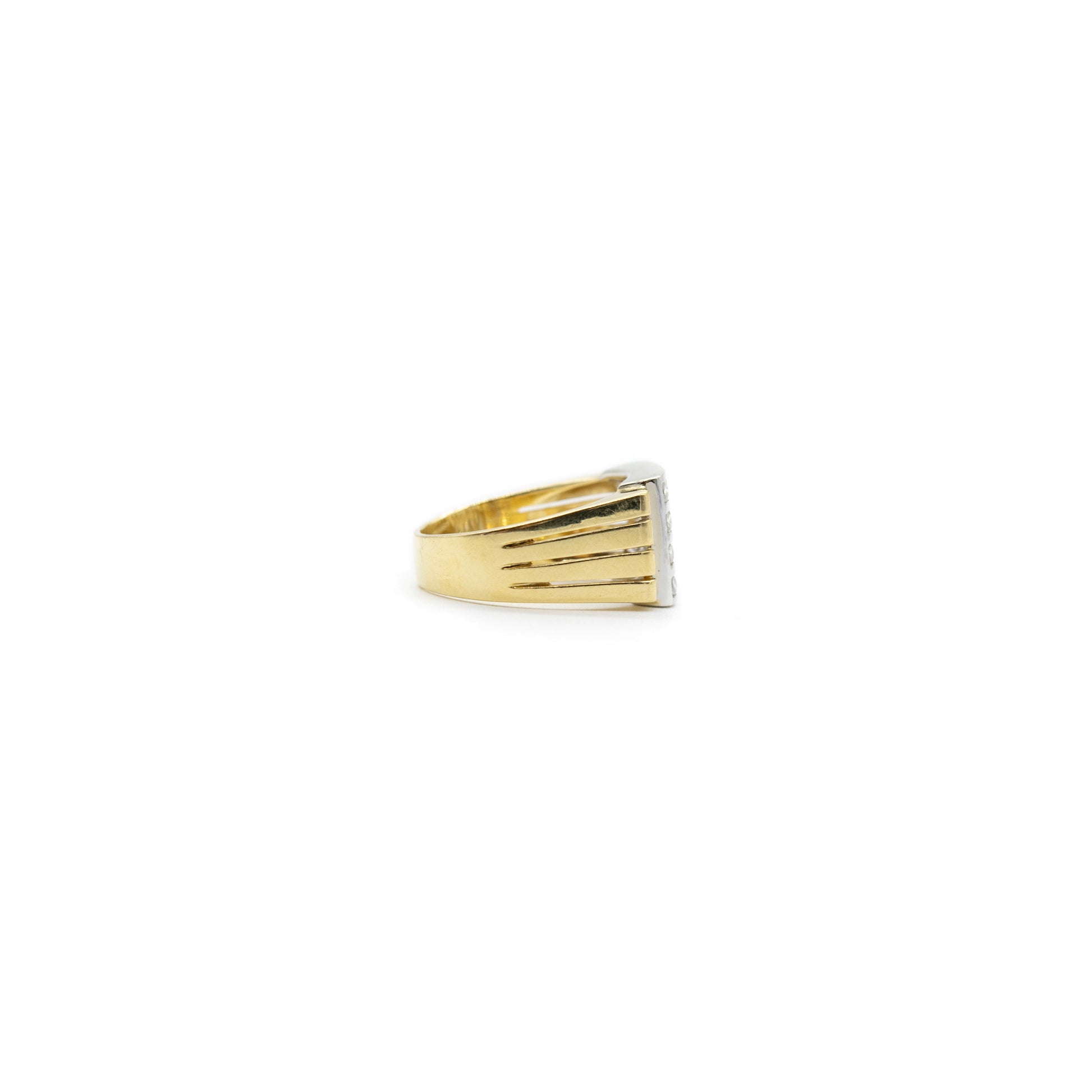 Vintage 18k Yellow Gold And Diamonds Ring For Women | Vintage Jewelry | Lea | Lil Milan