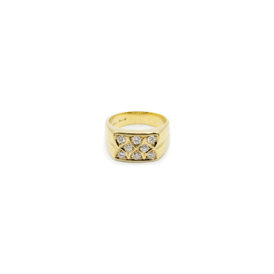 Vintage 18ct Gold Ring with Diamond For Women | Ottavia | Vintage Jewelry | Pre-owned jewelry | Lil Milan